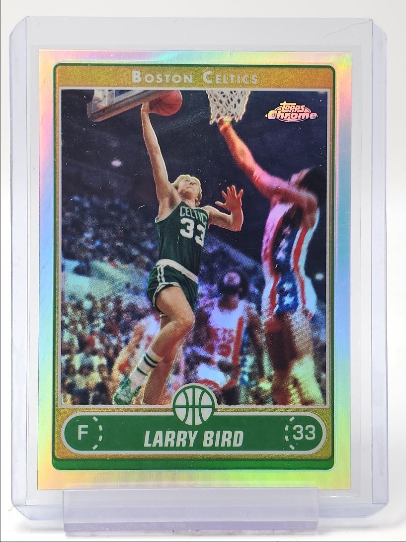 LARRY BIRD 2006-07 TOPPS CHROME BASKETBALL REFRACTOR CELTICS Q0836