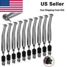 10 NSK Style Dental High Speed Handpiece Air Turbine Standard Coupler Swivel 4H