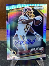 2025 Panini Prizm Art Monk Auto #147 Redskins Silver Prizm