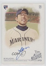2019 Topps Allen & Ginter Full-Size Auto Yusei Kikuchi #FSA-YK Auto r9d