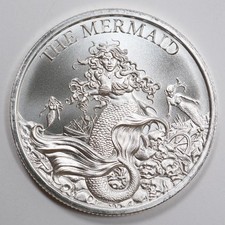 The Mermaid - Intaglio Mint Cryptozoology Series - 1 oz .999 Silver Round 83.65 per troy oz