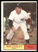 1961 Topps #40 Bob Turley New York Yankees Very Good 59432