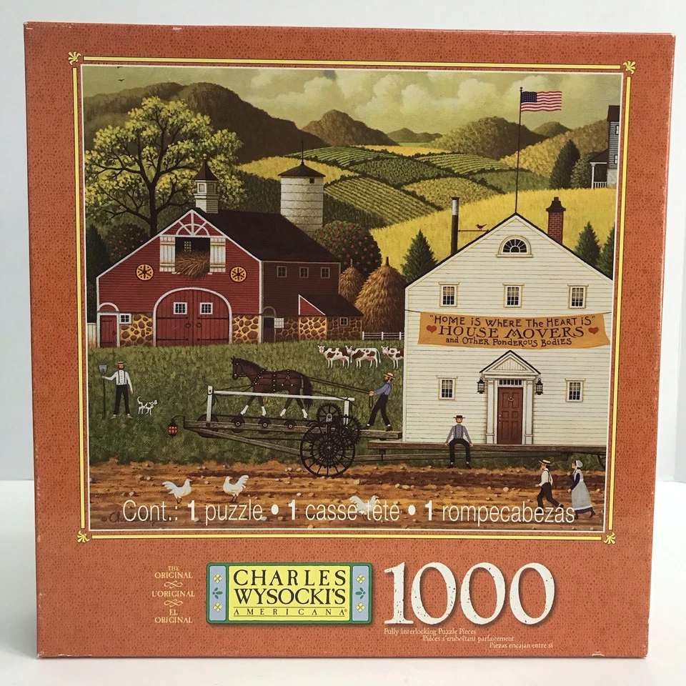 Charles Wysocky Puzzles Lot Of 3 House Movers, Reel Dreams, All Aboard *Complete - Image 3 of 4