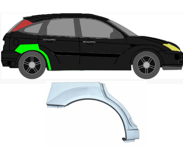 Radlauf FüR Ford Focus MK 1 1998 - 2007 5 TüRer Rechts-image