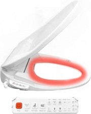 Smart Toilet Seat with Remote Control, Instant Warm Water, 3D Heated Seat