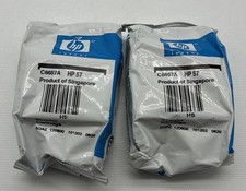 HP 57 C6657A Lot Of Two-Tri-color Printer Ink Cartridge Genuine OEM