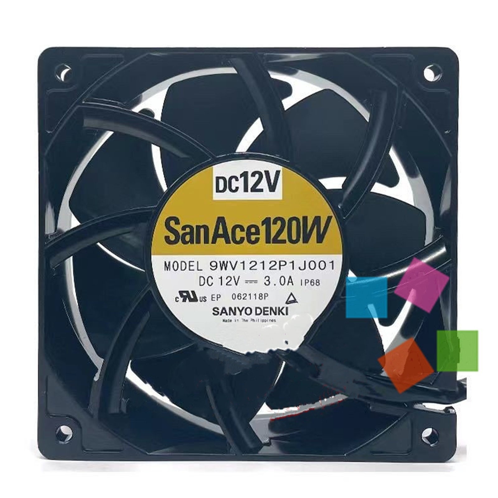 1 PCS New 9WV1212P1J001 DC12V 3.0A 12038 3-Wire Cooling Fan #jg