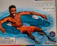 Intex Sit 'N Float Inflatable Lounge - Blue- Free Shipping
