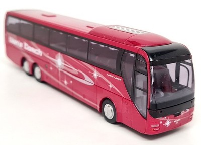Rietze 1/87 MAN Lion's Top Coach Red Plastic HO Scale Model Bus