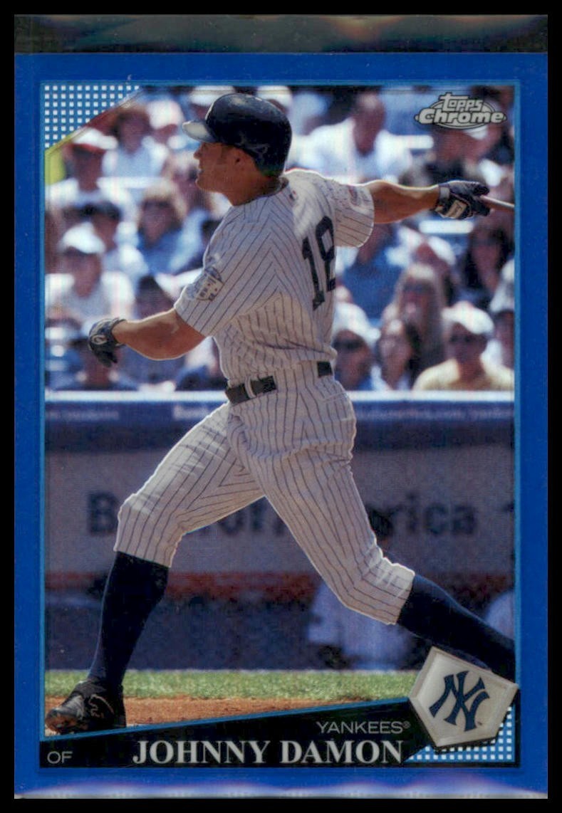 2009 Topps Chrome - Johnny Damon #158 Blue Refractor /199