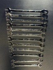 Snap-on Tools Oxrm710a 10-19mm And 8 And 9mm. Ratchet Combination Wrench Set