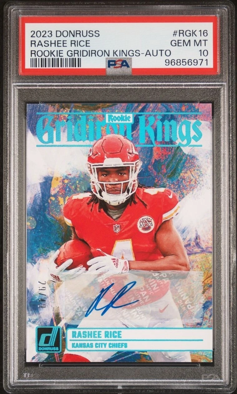 Rashee Rice Panini Donruss Rookie Gridiron Kings #RGK16 Autograph