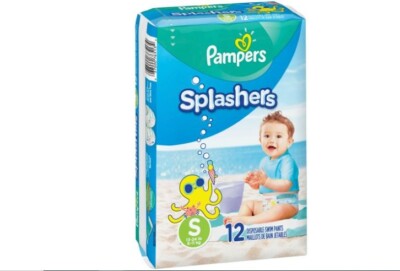 Pampers Slpashers swim diapers Sz Small 13-24lb  Pants 12 ct per Pack