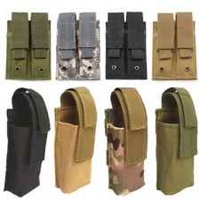 Tactical MOLLE 9mm.40 .45 Cal Magazine Pouch Single/Double Pistol Gun Mag Holder