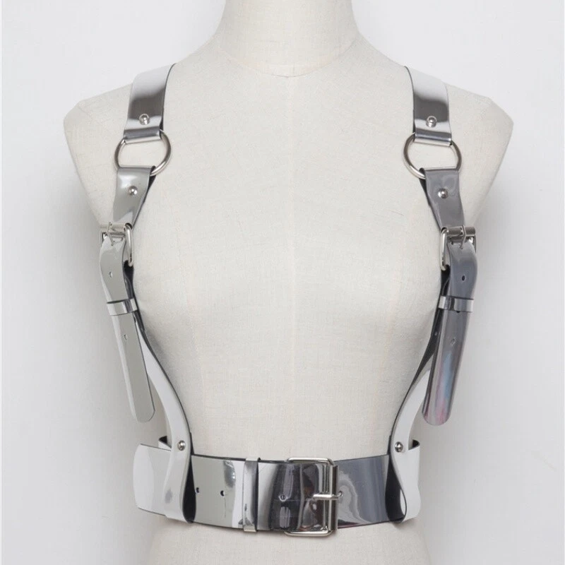 Damen Körper Gurt Bund Taille Gürtel Korsett Kunstleder Verstellbarer Gurt - Bild 3 von 4