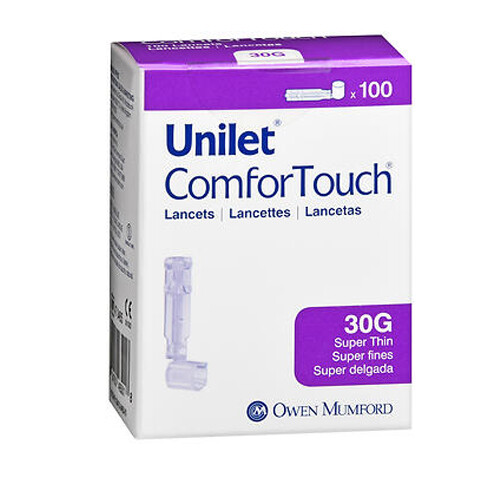 Unilet Comfortouch Lancets Model No : AT0465 100 each By Unilet - 第 1/1 張圖片