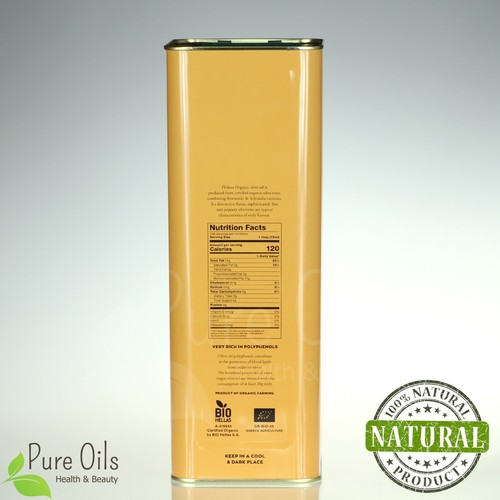 Olive Oil - Organic - Extra Virgin, Phileos of Sparta, Greece 5 l Can - Picture 2 of 5