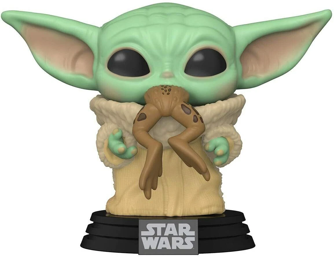 Funko Pop 379 Star Wars Baby Yoda Mandalorian The Child With Frog Vinyl Figure