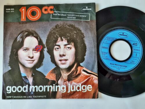 10 CC - Good morning judge 7'' Vinyl Germany - Photo 1 sur 5