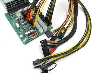 16 Port Breakout Board + PCIE Cables for HP DELTA 750 1200 1400W PSU GPU Mining