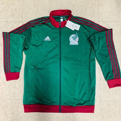ADIDAS MENS MEXICO DNA TRACK TOP JACKET GREEN COLOR FULL ZIP