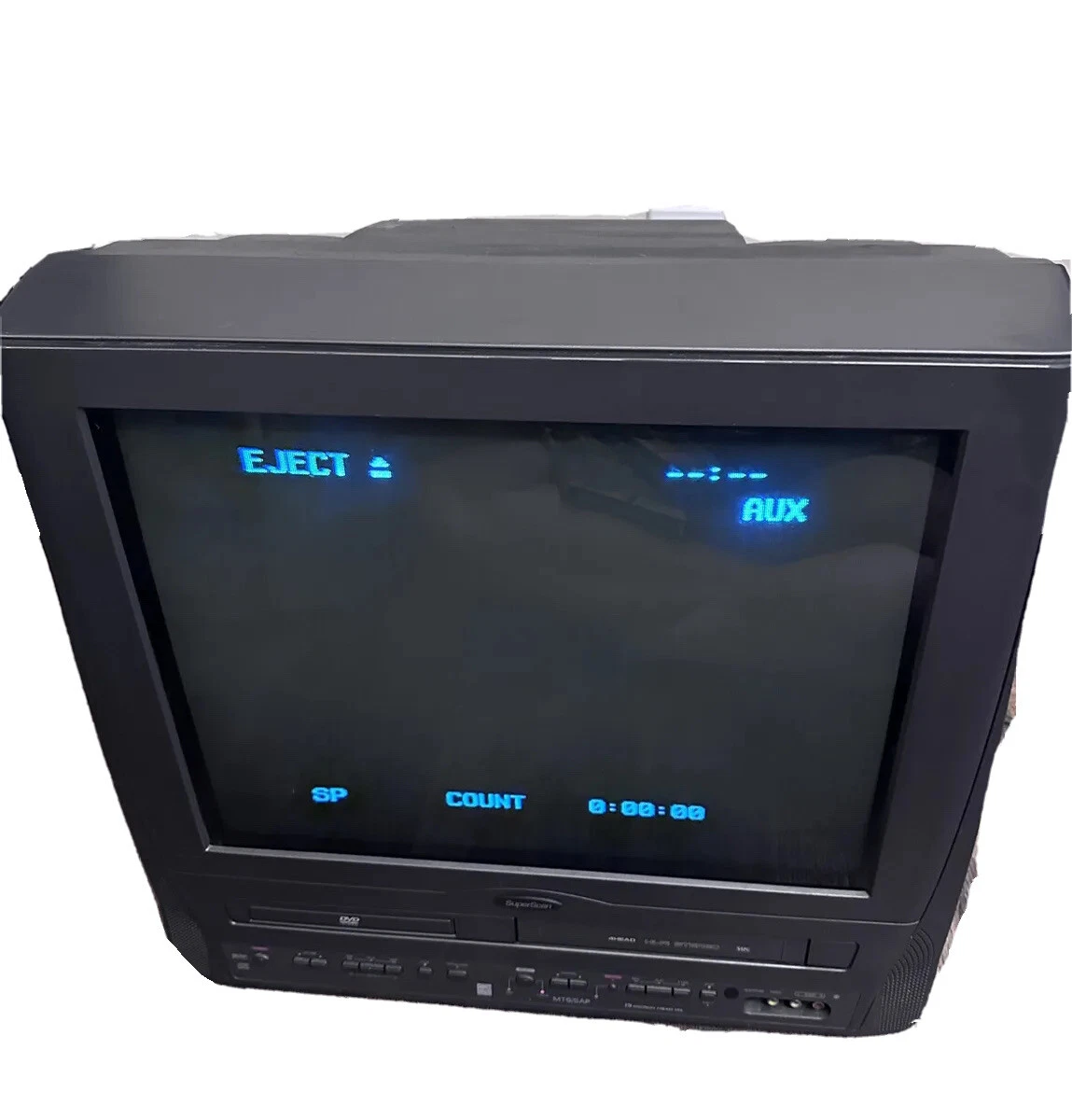 20” CRT TV DVD VCR Combo VHS Retro Gaming TV Video Game w/ Remote