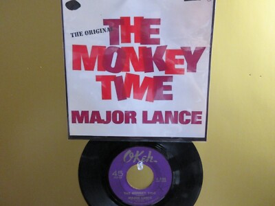   ' MAJOR LANCE ' HIT 45'+  PICTURE [THE MONKEY TIME]   1963 !  