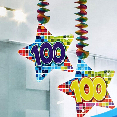Rotorspirale 100 Jahre 2 Stk Blocks Geburtstag Jubiläum Hängende Dekoration Neu