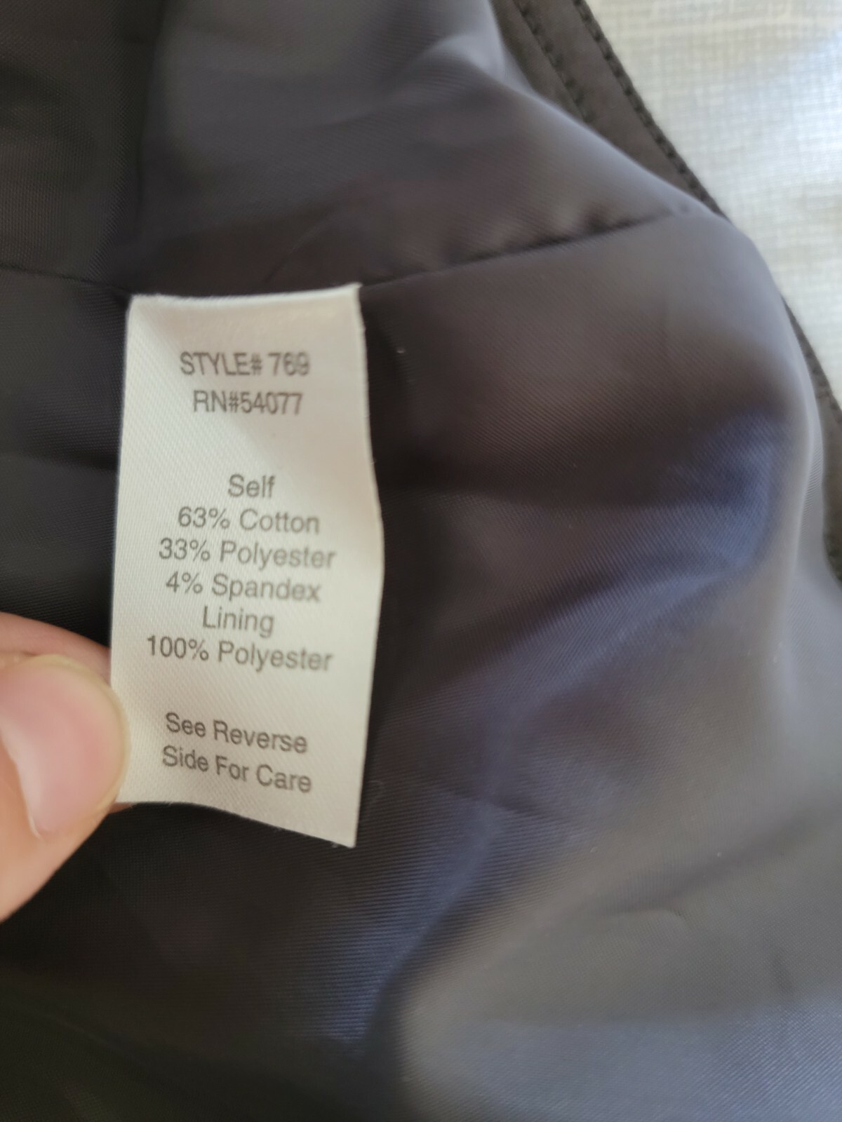 CAbi Solid Black Belted Two Button Collared Coat … - image 12