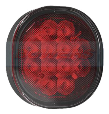 COMPACT ROUND UNIVERSAL E-APPROVED LED RED REAR FOG LAMP LIGHT TRAILER KIT CAR