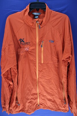 Outdoor Research Jacket Zip Up size XXL Orange Nylon Summit Learning Center