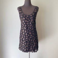 Guess sz 7 scoop neck beaded mini party dress
