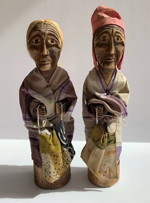 Mitte 20. Jahrhundert Tau Tau Stamm Toraja Süd Sulawesi indonesische Holzskul...