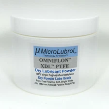 8 oz MICROLUBROL OMNIFLON XDL Virgin PTFE Dry Lubricant Powder 2-3 µm FREE BRUSH