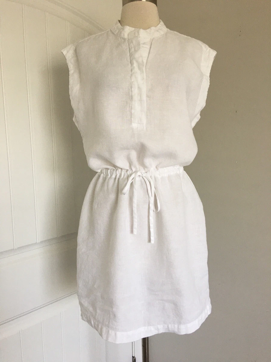 knee length dresses for ladies James Perse Lightweight Linen Cami Dress 1 / Open Sky Pigment main image 1