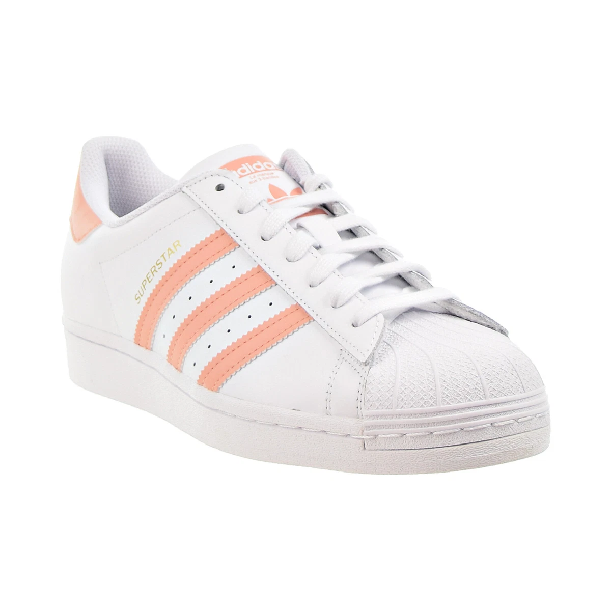 Adidas white and peach best sale shoes