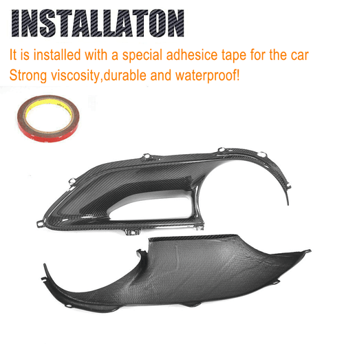 Real Carbon Rear Fog Tail Light Surround Cover 15-17 For Ferrari 488 GTBSpider E - Picture 10 of 12