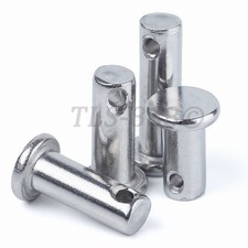 A2 304 Stainless - Clevis Pins for Retaining R Clips & Split Pins M3,4,5,6,8,10