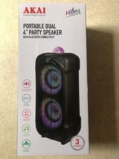 Akai A58207 Vibes Portable Dual Party Powerful Bluetooth Speaker