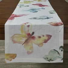 Scattered Butterfly Table Runner- 4pc Napkin set