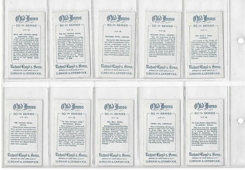 Old Inns - Richard Lloyd - 1924 - Complete Set 50/50 Cigarette Cards - Picture 7 of 10