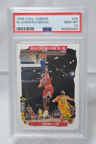 MICHAEL JORDAN 1996 NBA BASKETBALL CARD #25 PSA 10