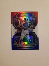 2022 Panini Prizm - Tier red White  Blue Prizm #144 Johneshwy Fargas (RC)