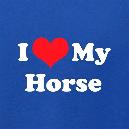 I Love My Horse - Kids Hoodie / Sweater - Ride Riding Rider Horses Equestrian - Picture 2 of 17