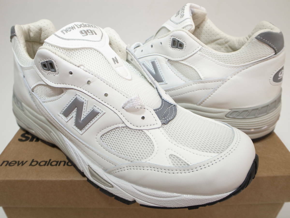 NEW BALANCE M991WHI 991 991WHI WHITE MADE IN ENGLAND US12
