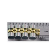 ROLEX GENUINE S STEEL  GOLD 4PCS JUBILEE LINKS FOR 26MM LADY DATEJUST WATCH