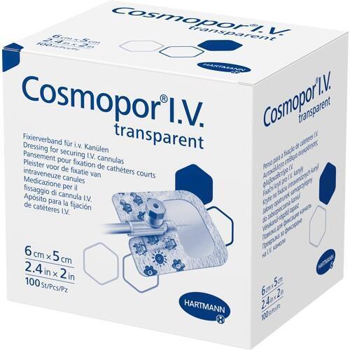 COSMOPOR I.V. transparent Fixierverb.5x6 cm steril 100 St