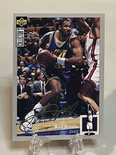1994 UD Collector’s Choice SILVER SIGNATURE Karl Malone #32 Utah Jazz S274