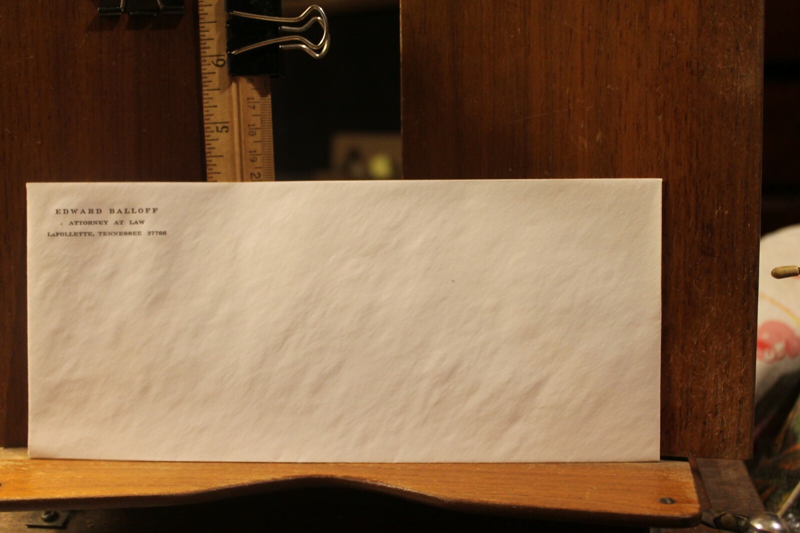 Vintage LaFollette TN Ed Edward Balloff Attorney at Law Envelope eBay