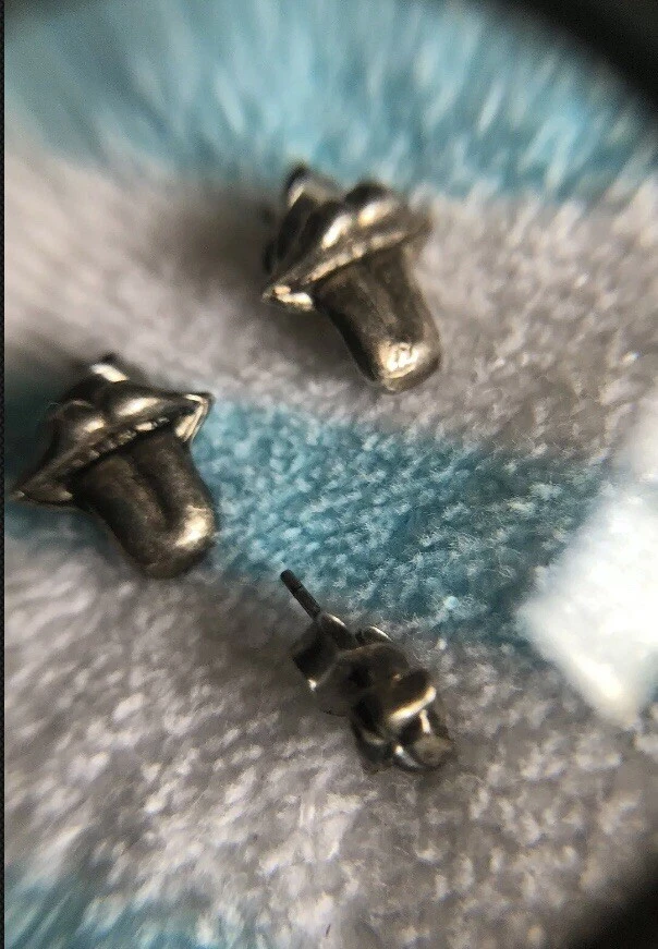 ROLLING STONES Tongue Lips Earrings And belly Button Earring Set